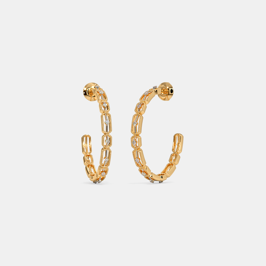 The Traayi Hoop Earrings | BlueStone.com