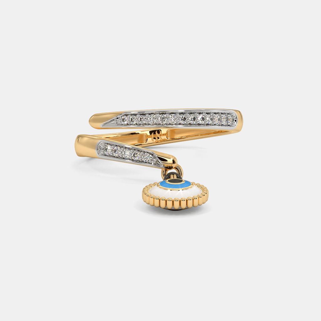 The Estere Evil Eye Mangalsutra Ring | BlueStone.com