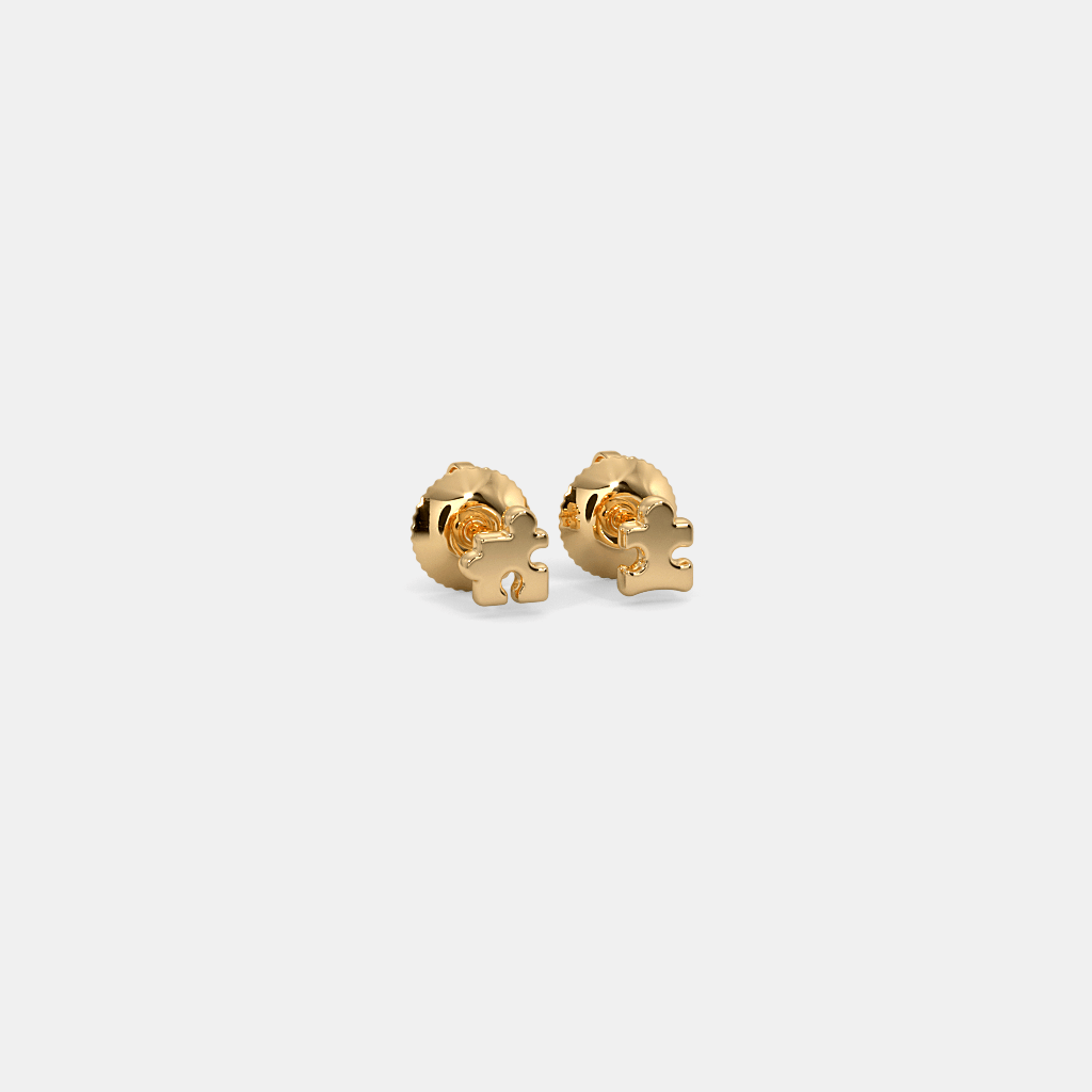 The Jigsaw Puzzle Kids Stud Earrings | BlueStone.com