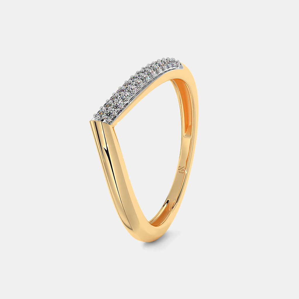 The Horata Chevron Ring alternate view 1