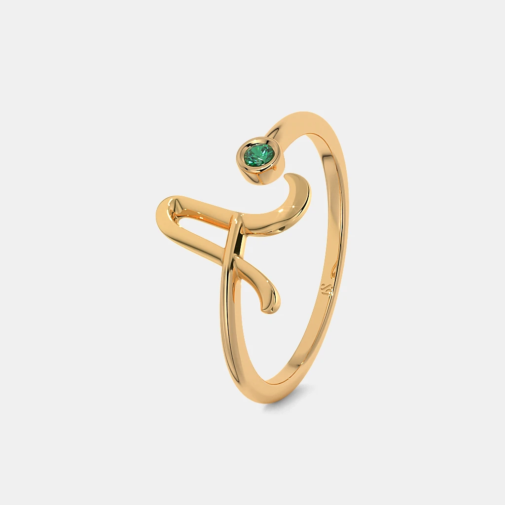 The Kitra Script A Ring alternate view 1
