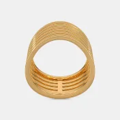 The Golden Strata Chevron Ring - thumb 7
