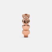 The Viola Multi Pierced Huggie Earrings - thumb 4