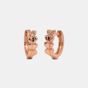 The Viola Multi Pierced Huggie Earrings - thumb 1