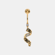 The Chessboard Dangle Hoop Earrings - thumb 4