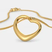 The Gold Kiss Heart Pendant - thumb 1