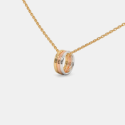 The Trio Ring Pendant Necklace - thumb 1