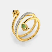 The Peacock Spiral Ring - thumb 1