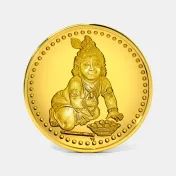 1 gram 24 KT Krishna Gold Coin - thumb 1