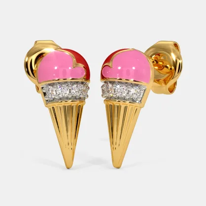 Ice cream sale stud earrings